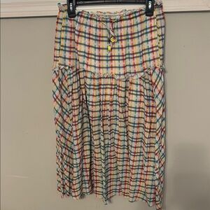 Kerri Rosenthal multicolored midi a-line skirt